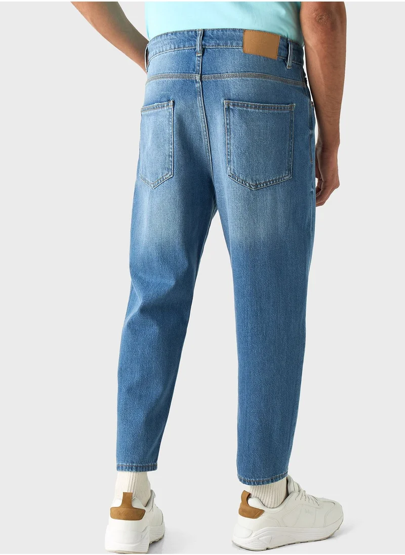 Lee Cooper Light Wash  Relaxed  Fit Jeans