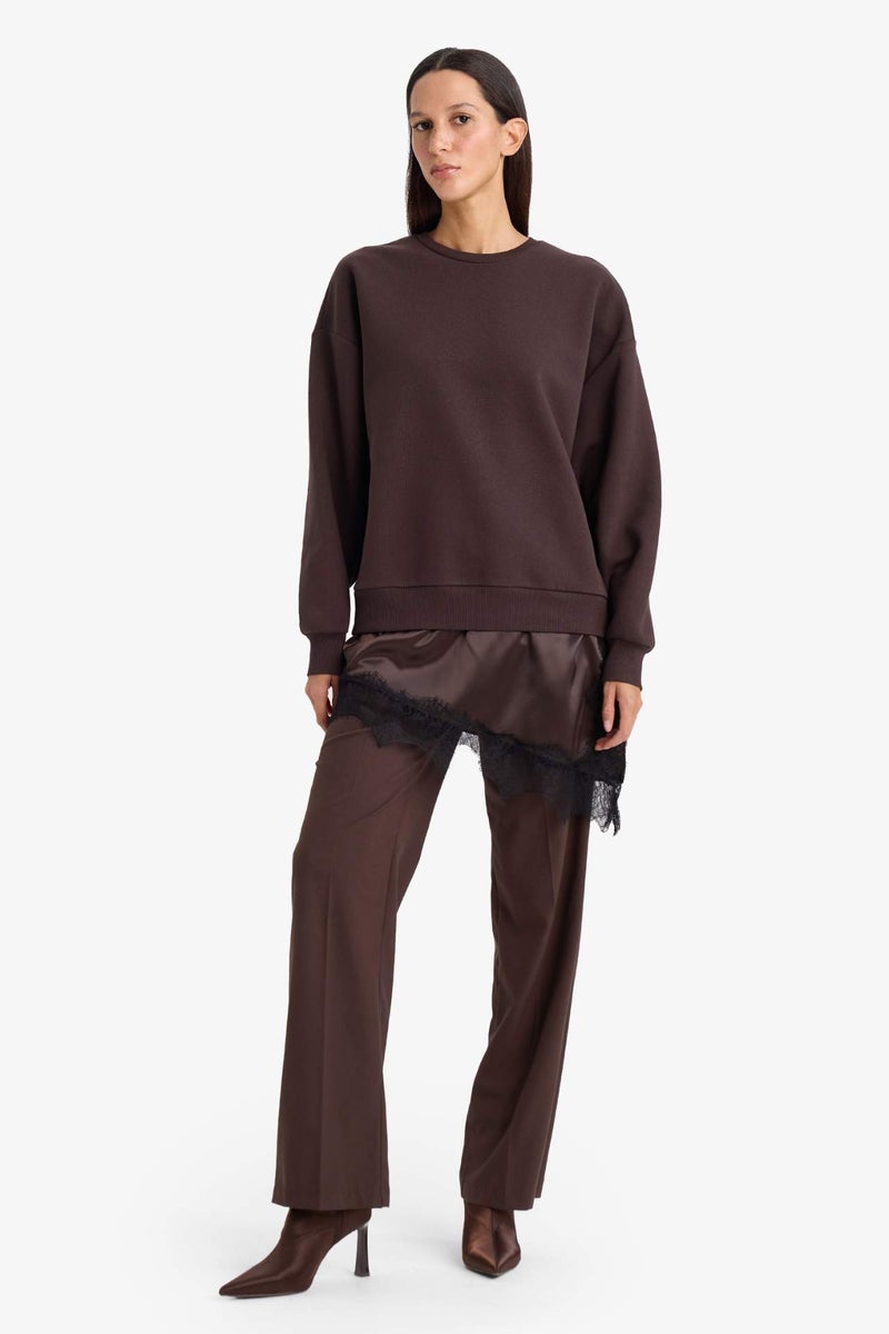 DeFacto Relax Fit Long Sleeve Sweatshirt - Image 2