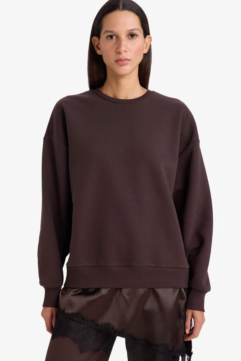 DeFacto Relax Fit Long Sleeve Sweatshirt - Image 1
