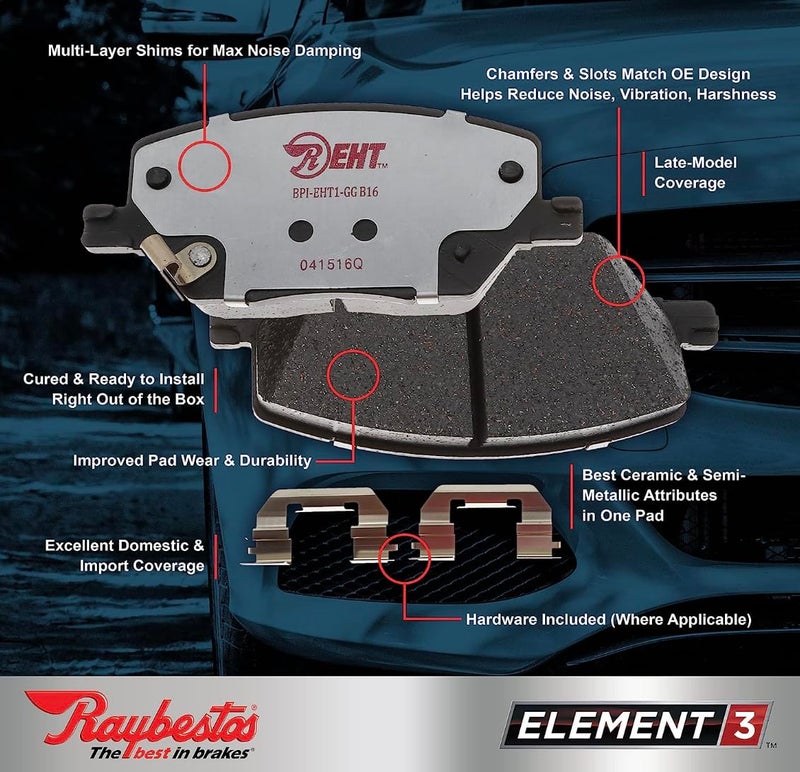 Raybestos RM Brakes EHT996H Brake Pad Set - Image 2