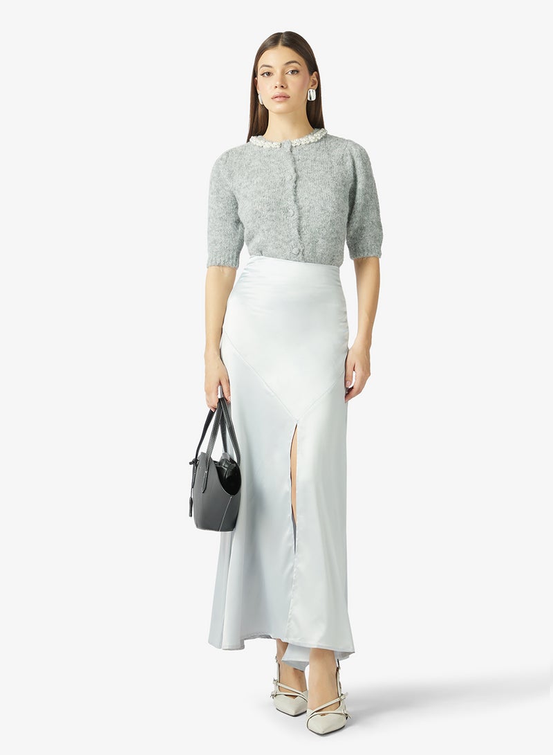 ELLA A-line Skirt With Slit - Image 2