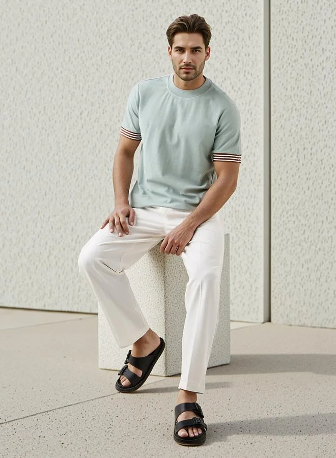 Splash FAV Tipping Detail T-shirt with Crew Neck