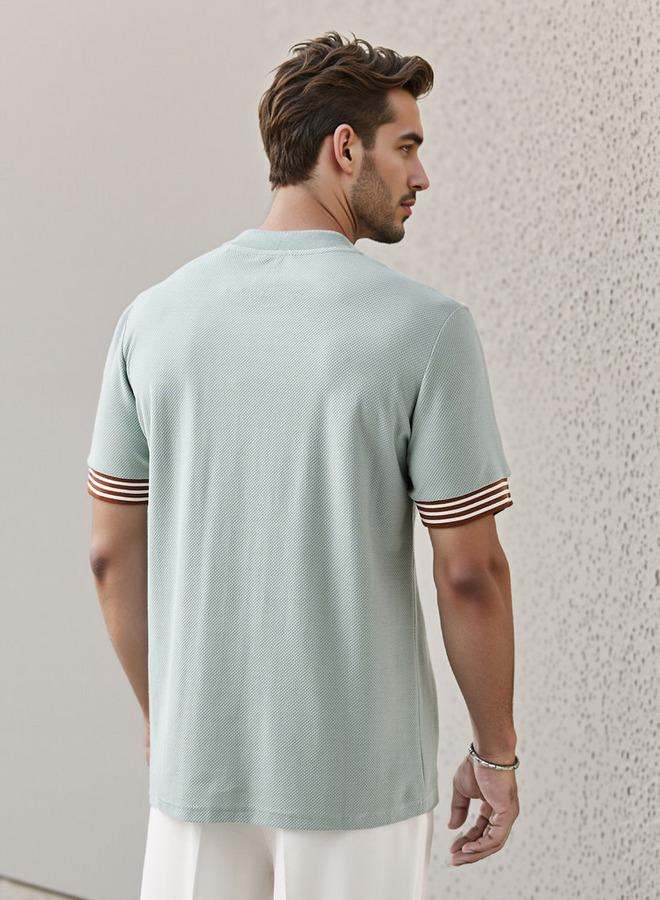 سبلاش فيڤ تيشيرت بياقة مستديرة وتفاصيل مميزة - Image 3