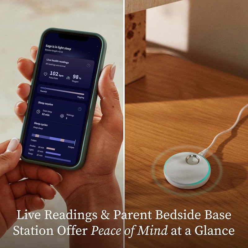 Owlet Dream Sock - Smart Baby Monitor with Heart Rate and Average Oxygen O2 as Sleep Quality Indicators - Image 3
