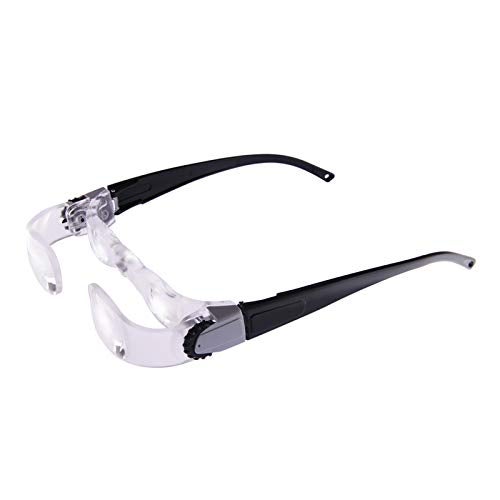 Clobeau TV Magnifying Glasses 21X TV Glasses Distance Viewing Television Magnifying Goggles Magnifier Magnifying Glasses Headband Magnifier Headset Magnification Glasses Fishing Telescope Glasses