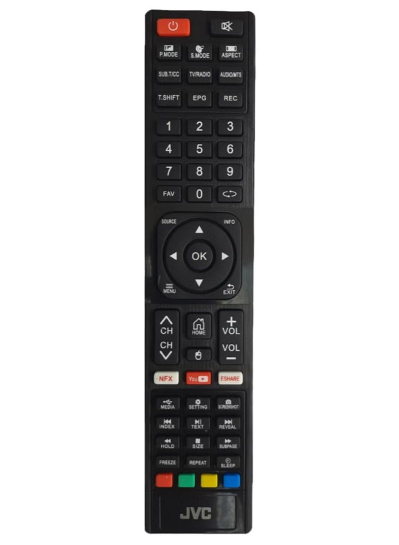 JVC Universal Remote Control for LCD LED TV, Compatible with All Major TV Brands, Plug and Play, No Setup Needed, Durable Replacement Remote - Image 1