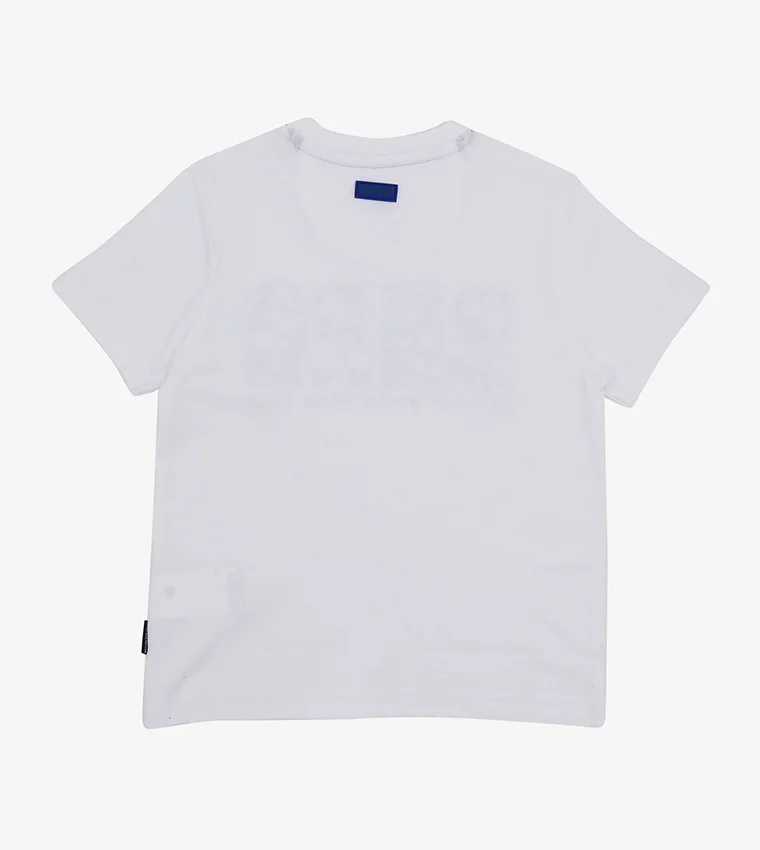 بيفرلي هيلز بولو كلوب تيشيرت بياقة مستديرة وطبعة شعار