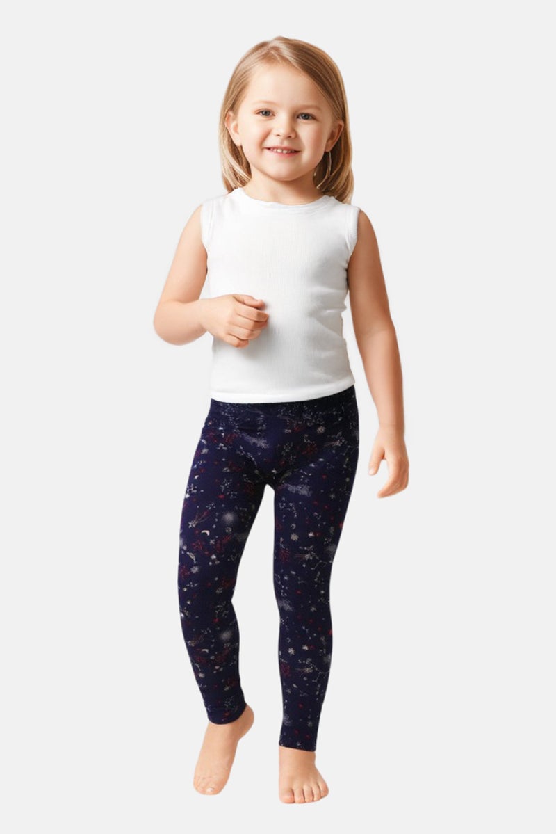 Hamleys Kids Girl Allover Print Leggings, Multicolor - Image 1