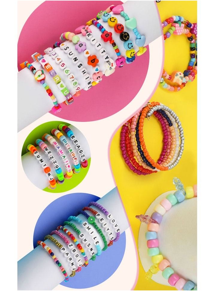 Mountain Gems - Craft Beads Assorted Kit with Organizer Box for DIY Bracelets, Jewelry Making - Image 1