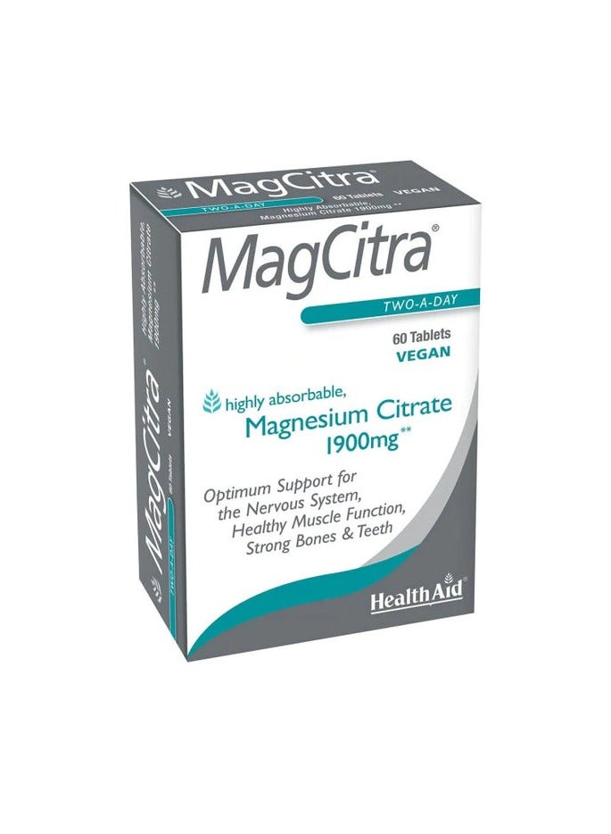 Health Aid Magcitra Blister Pack 1900Mg Tab 60'S