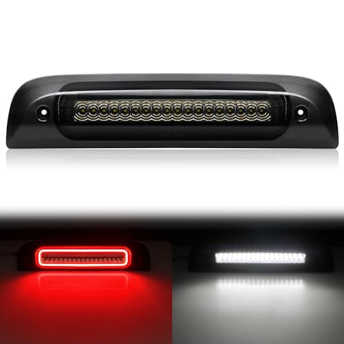 SHINEFIT LED Third 3rd Brake Light Replacement for 20142019 Silverado Sierra 1500 2500HD 3500HD High Mount F1 Style Strobe Brake Light Smoked Lens - Image 1