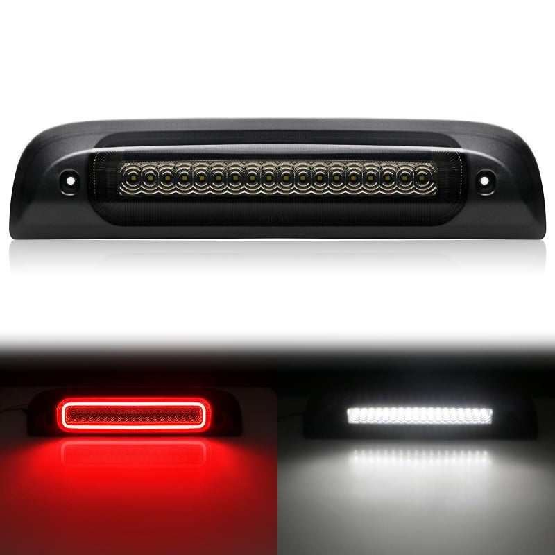 SHINEFIT LED Third 3rd Brake Light Replacement for 20142019 Silverado Sierra 1500 2500HD 3500HD High Mount F1 Style Strobe Brake Light Smoked Lens - Image 2