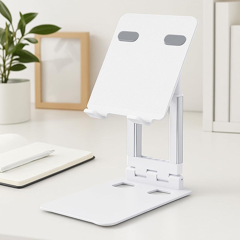 FITTO Aluminum PC Stand/Holder - Height Adjustable, Sturdy and Stable Phone & Tablet Holder, Anti-Skid Design, Compact and Portable - Image 2