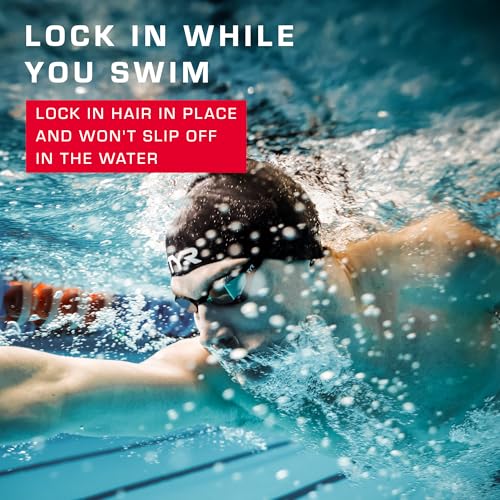 TYR Latex Adult Swim Cap for Women and Men - Training and Recreational Swimming Hat with a Durable Latex Construction - Hydrodynamic Fit - Image 5