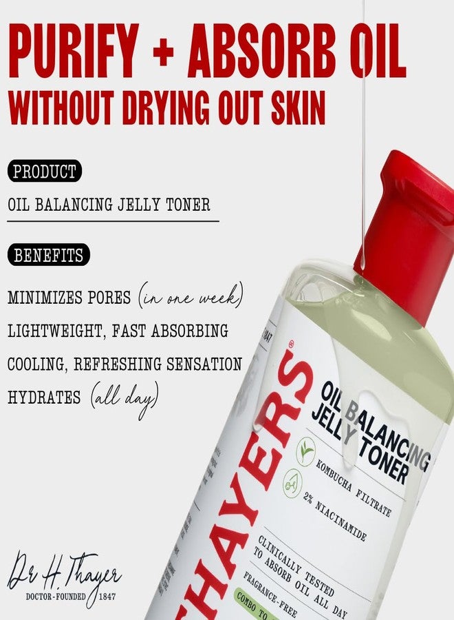 Thayers Oil Balancing and Cooling Jelly Toner, Pore Reducing Facial Toner That Mattifies and Hydrates, Skin Care for Combination to Oily Skin, 12 Fl Oz - Image 2