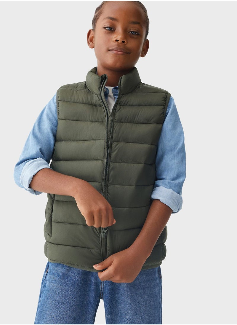 MANGO - Infant Puffer Gilet - Image 1