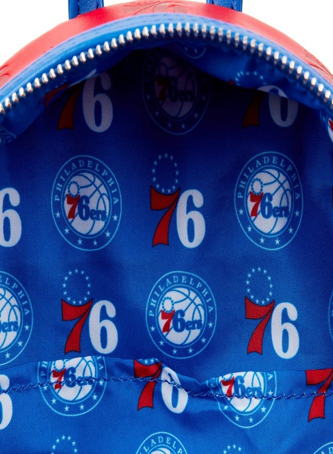 Loungefly NBA: Philidelphia 76ERS Logo Mini-Backpack - Image 4