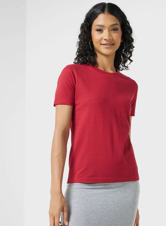 Ginger Basics 5 Pack Essential Crew Neck T-Shirt