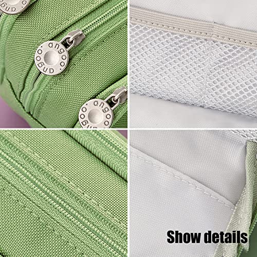 EHOPE Large Capacity Pencil Case Big Capacity Pouch Portable Large Storage Pen Case Pencil Bag for Office Travel Holder Box (Light Blue) - Image 4