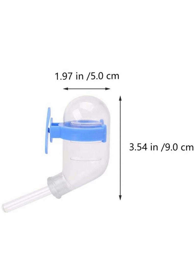 SYOSI - Hamster Cage Drinking Water Bottle 4 Pcs No Drip Small Animal Water Dispenser Automatic Pet Water Feeder Bowl for Parrot Mice Rat Gerbils 60 Ml Mixed Style - Image 1