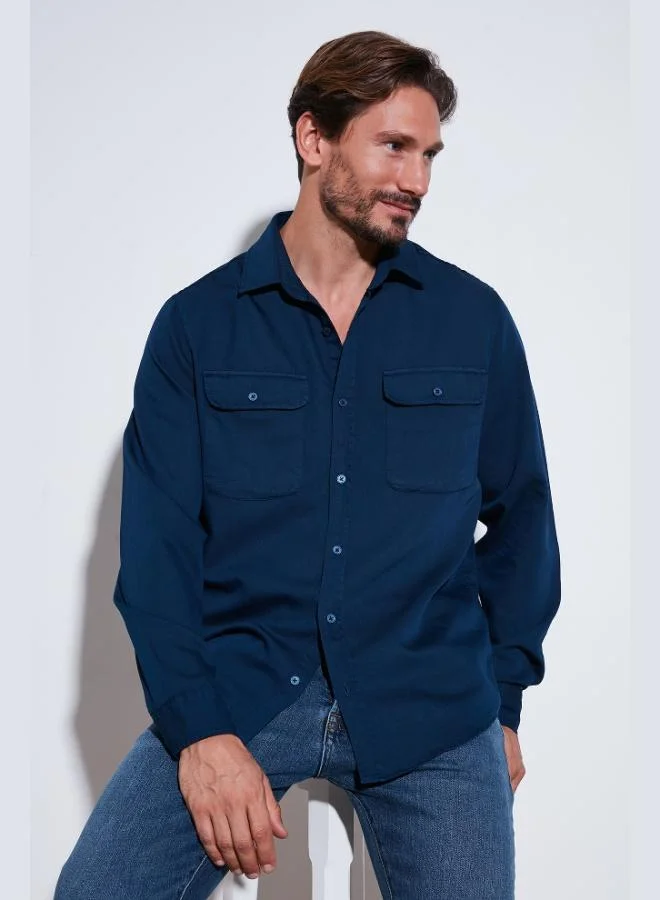 بوراتي Buratti Cotton Double Pocket Regular Fit Shirt Men's SHIRT CF25W128858