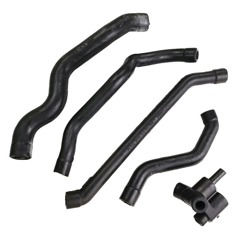 GaeaAuto 5 X Crankcase Ventilation Air Intake Breather Hose Tube Connector Replacement Kit fit for MercedesBenz