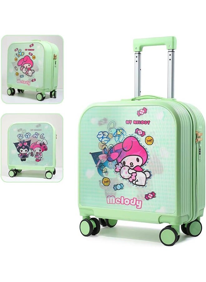 20 Inch Kids Luggage Gradation 3D Cartoon Patterns Children Trolley Suitcase Travel Boys Girls Rolling Luggage Case with Lock Students Teens Wheeled Small Suitcase Carry On Bag for Boarding School - Image 1