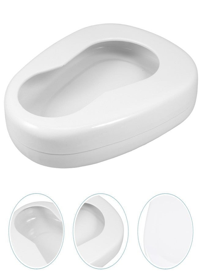 PACKOVE Enamel Bedpans for Elderly and Bedridden Patients Portable Bedside Toilets for Men and Women and Easy Access for Nighttime Use - Image 3