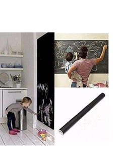 Generic Study and Learning Chalkboard for Kids Room and Office, Removable Chalkboard Sticker with 5 Chalk Markers for Writing 60 x 100cm (Black)  - Image 3