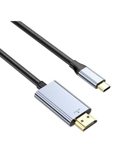 كابل USB C إلى HDMI بدقة 4K بطول 2 متر – عملي وسهل الاستخدام لعرض الفيديو على الشاشات