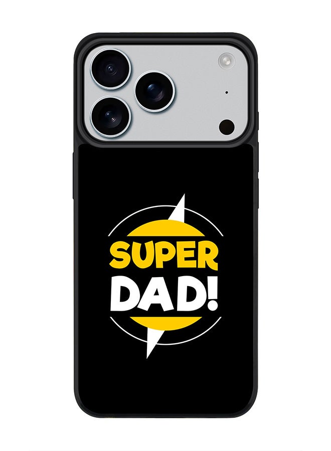 Stylizedd iPhone 17 Pro Case, [Compatible with MagSafe] Slim Magnetic cover Phone Case iPhone 17 Pro -Super Dad - Image 1