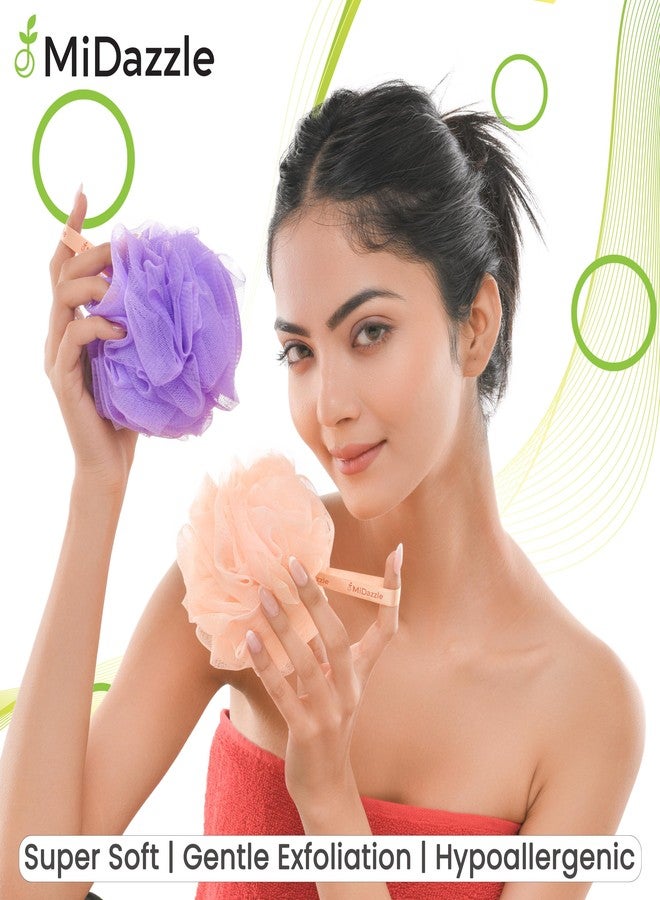 Omidazzle Midazzle Large Bath Loofah Sponge Scrubber Exfoliator for High Lather Cleansing - Image 3