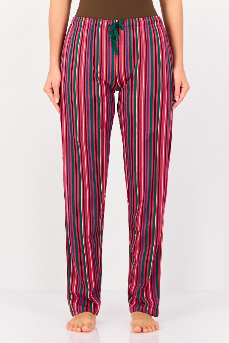 zivame Women Stripe Print Sleepwear Bottom, Multicolor - Image 1