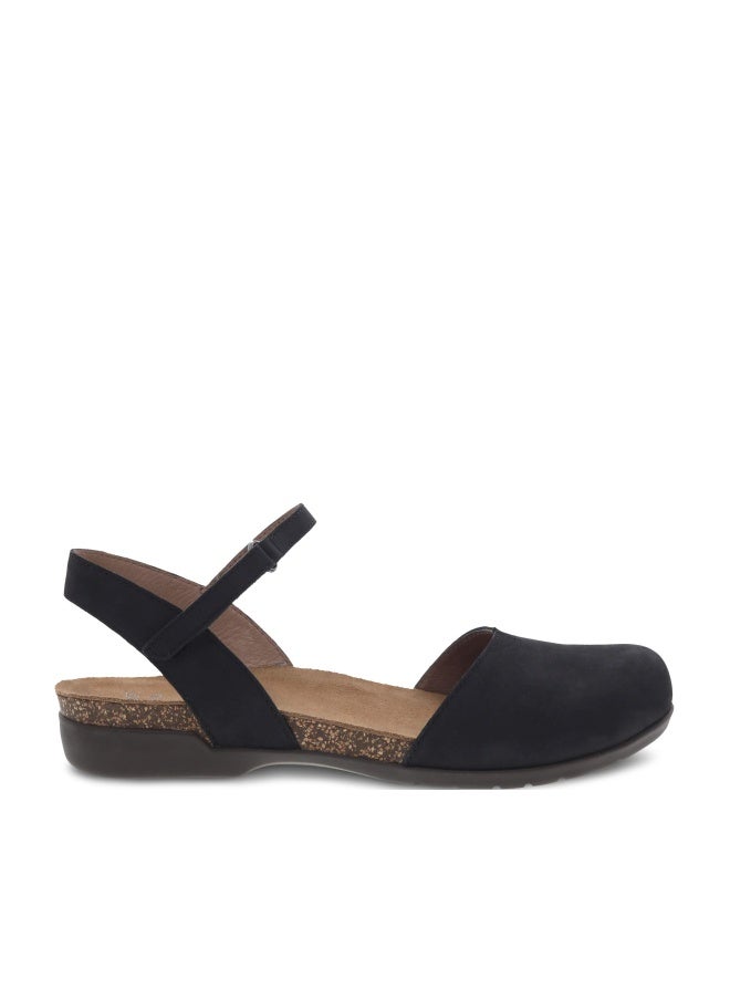 Dansko Rowan Sandal for Women - Memory Foam and Cork Footbed for Comfort and Arch Support - Lightweight Rubber Outsole for Long-Lasting Wear Black 7.5-8 M US - Image 1