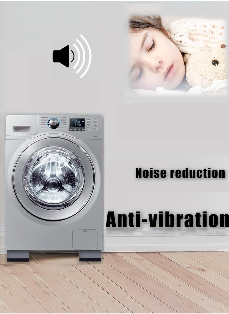 Arabest Washing Machine Anti Vibration Pads, Noise Reduction Dryer Washer Feet Pads, Refrigerator Support Protects Pedestals (4 PCS)  - Image 3