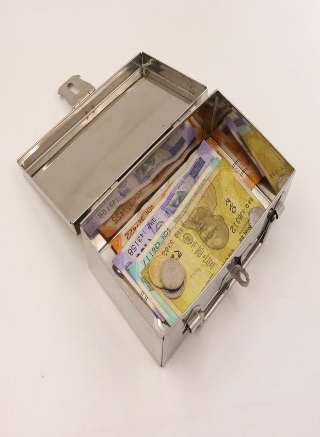 Spillbox منظم النقود والمجوهرات من الفولاذ المقاوم للصدأ من Spillbox | صندوق أدوات التجميل والخزائن | صندوق تخزين صغير | (صغير) - Image 4