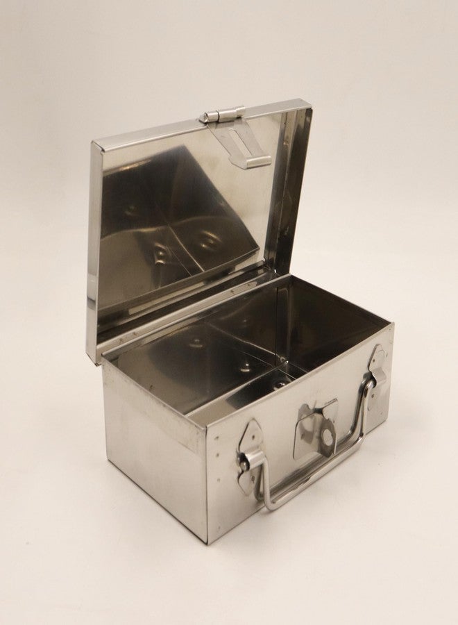 Spillbox منظم النقود والمجوهرات من الفولاذ المقاوم للصدأ من Spillbox | صندوق أدوات التجميل والخزائن | صندوق تخزين صغير | (صغير) - Image 3