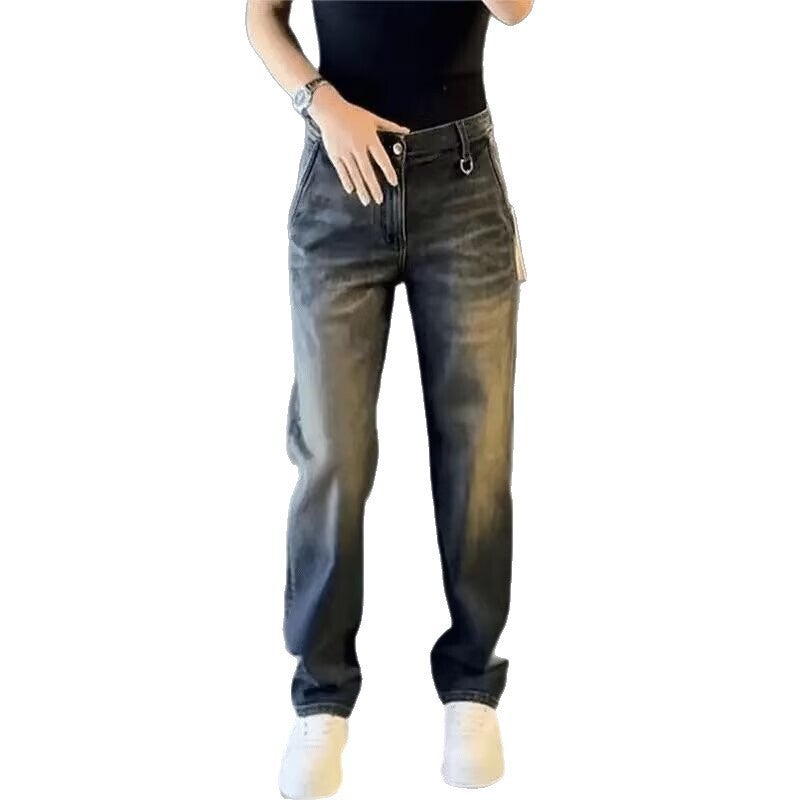 Unisex Classic Denim Jeans Loose Fit Daily Outdoor Wear - Image 4