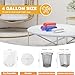 Ginkgo Small Trash Bags 4 Gallon Bathroom Garbage Bags 100 Count 4 Colors Clear Unscented Plastic Mini Trash Bags for Kitchen Waste Baskets Office Bedroom and Car Bulk Little Garbage Can Liners - Image 4