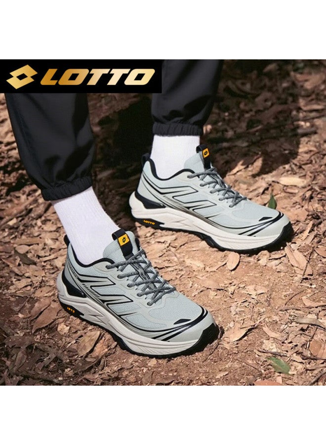 Lotto Men's Running Shoes Outdoor Sports Non-slip Hiking Trail Mountaineering Shoes 5997 Ancestral Gray Size 43 - Image 2