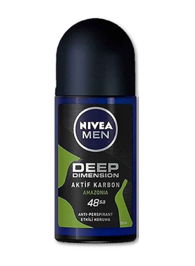 Nivea نيفيا للرجال مزيل العرق رول أون بعدم التعرق 48 ساعة عبوة من 6 - Image 2
