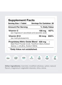 Humann humanN Neo40 Daily Heart & Blood Circulation Supplements to Boost Nitric Oxide - Supports Blood Pressure - from Maker of SuperBeets -Includes 30 Dissolvable Tablets - Tasty Fruity Flavor  - Image 2
