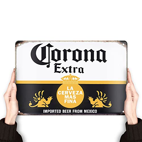 Clolinse Corona Beer Signs | Man Cave Decor | Bar Vintage Metal Tin Signs | Garage Retro Home decor | Wall Poster Funny Cool Things Stuff For House Shop Room Coffee 8 * 12 Inch - Image 1