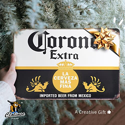 Clolinse Corona Beer Signs | Man Cave Decor | Bar Vintage Metal Tin Signs | Garage Retro Home decor | Wall Poster Funny Cool Things Stuff For House Shop Room Coffee 8 * 12 Inch - Image 2