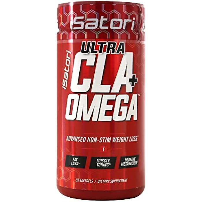 iSatori Ultra CLA Omega 3 6 9, Natural Weight Loss Fat Burner, Muscle Toner with Conjugated Linoleic Acid, Omega 3 Fish Oil & Safflower, Stimulant-Free, 90 Softgels - Image 1