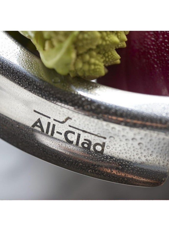 اول-كلاد مجموعة أوعية خلط من الفولاذ المقاوم للصدأ من All-Clad Kitchen Accessories بسعة 1.5 و3 و5 كوارت، أوعية خلط معدنية فضية  - Image 2
