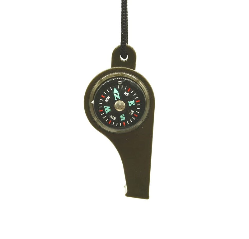 Linist 3 in 1 Outdoor Camping Hiking Emergency Survival Gear Whistle with Compass Thermometer Sporting Goods Whistle - Image 5