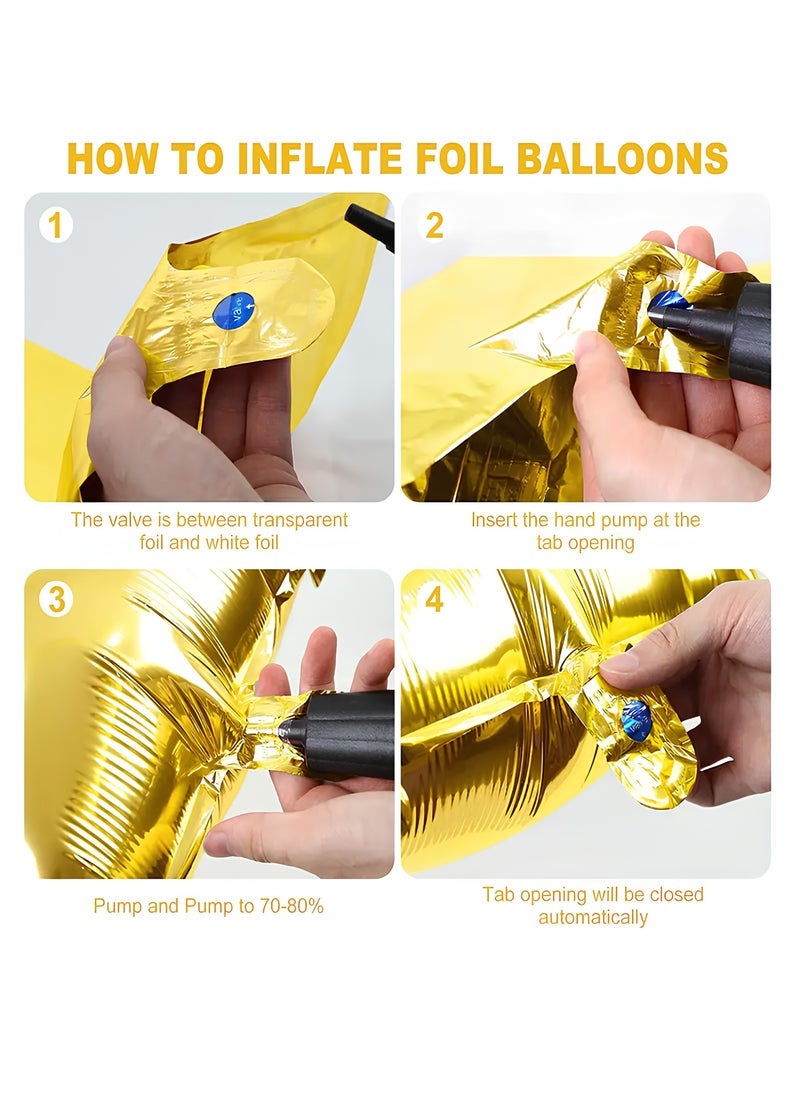 بارتي فن احباط بالون حرف Z اللون الذهبي مثالي للحفلات وأعياد الميلاد وجميع المناسبات - Image 2