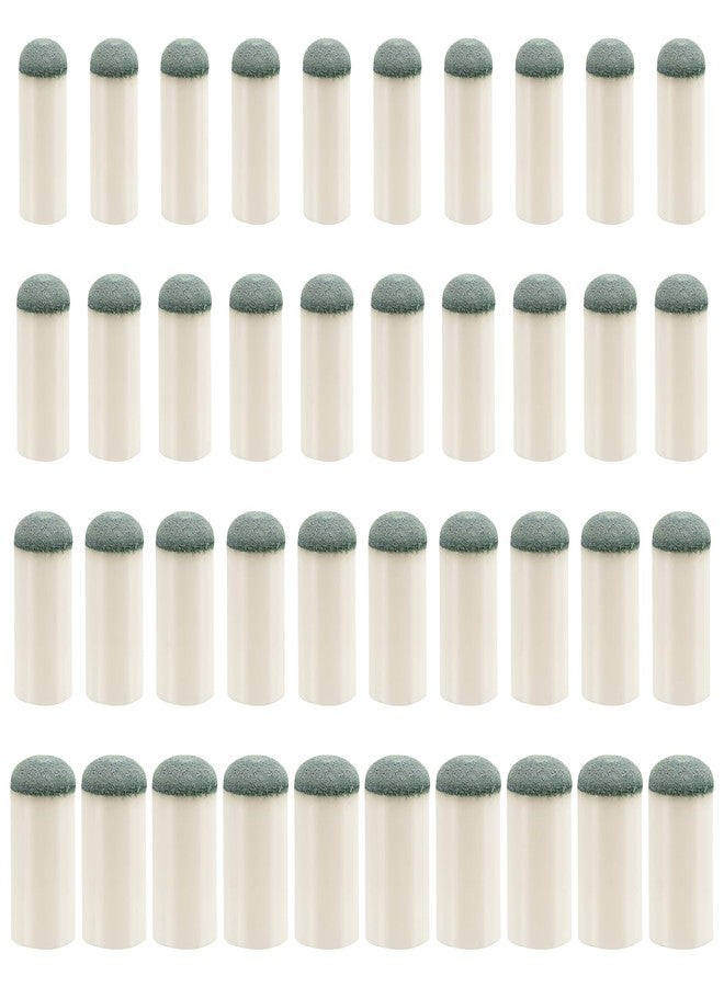 XIHIRCD 40pcs Pool Cue Tips, 4 Sizes Pool Stick End Caps No Glue or Tools Required Pool Cue Tips 9mm 10mm 12mm 13mm for Pool Cue - Image 1