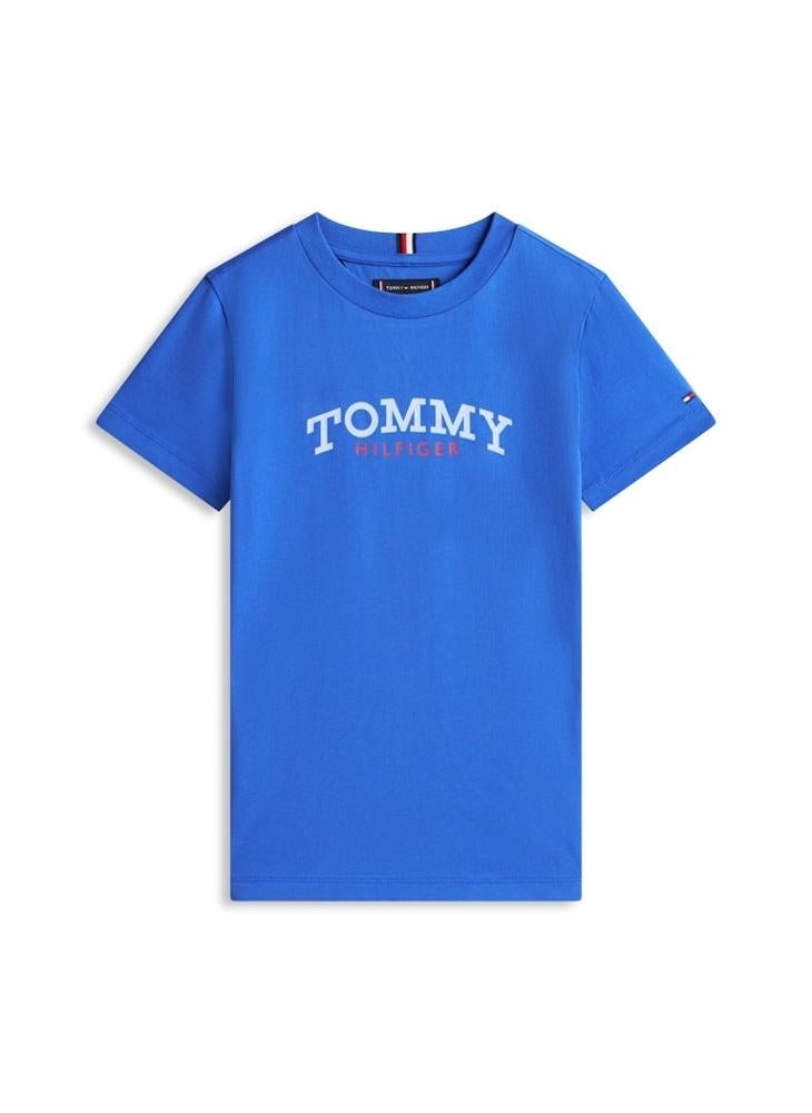 TOMMY HILFIGER Logo Crew Neck Jersey T-Shirt - Image 5